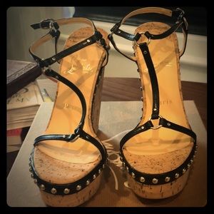 Christian Louboutin Jamie Lee Kid/Cork Zappa Shoes